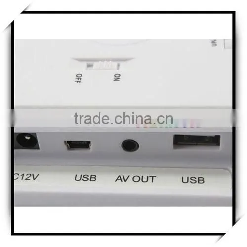 China High Quality Wide Figure Screen Butterfly Shaped 7 Inch Digital Photo Frame White