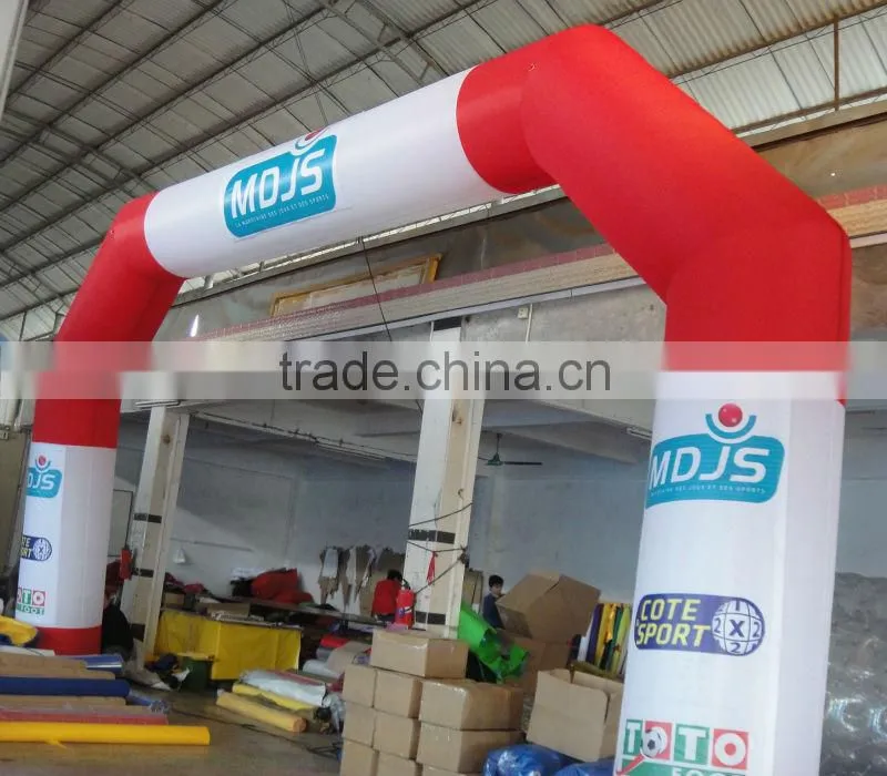 2015 red inflatable arch for wedding/inflatable advertising for Christmas