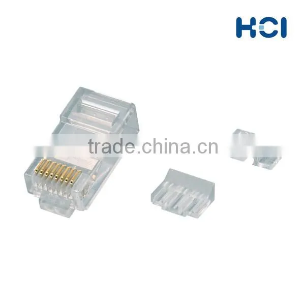 Taiwan Supplier EZ-RJ45 8P8C Cat6 UTP Modular Plug with separator and Insert