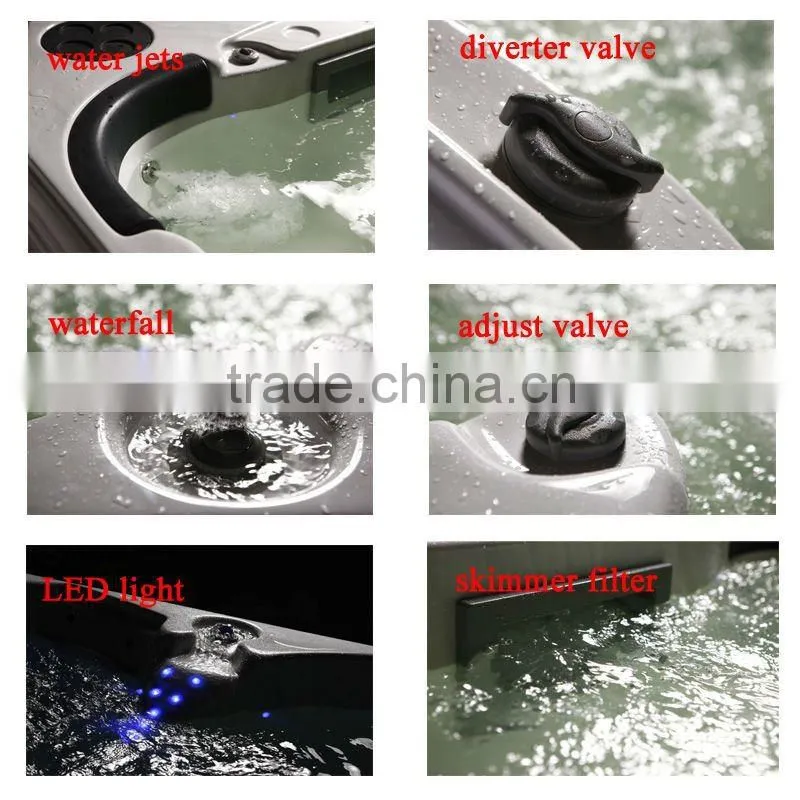 Luxury massage swimming spa cheap with big swim jets inflatable swimming spa