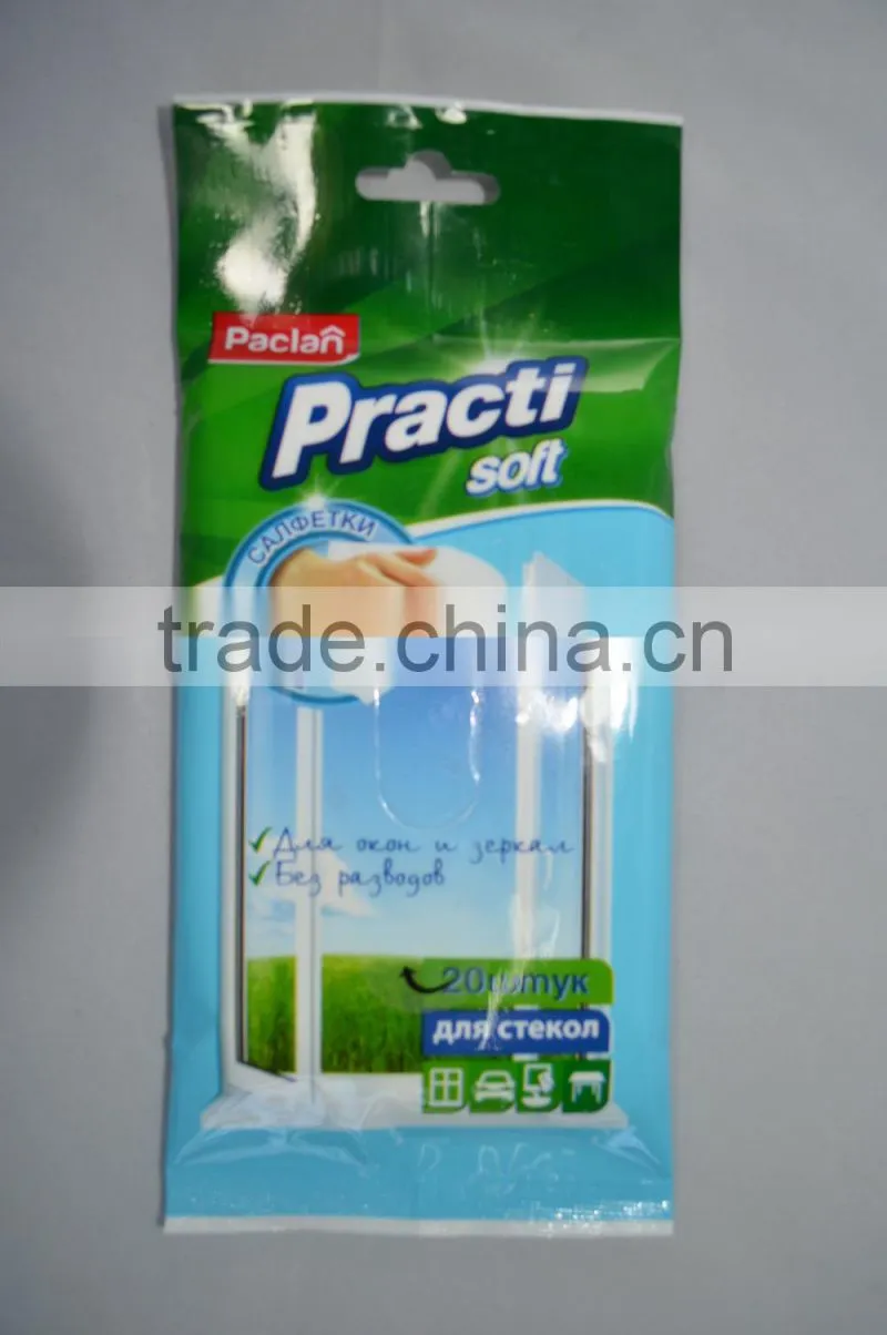 Household cleaning not sticky soft wet wipes