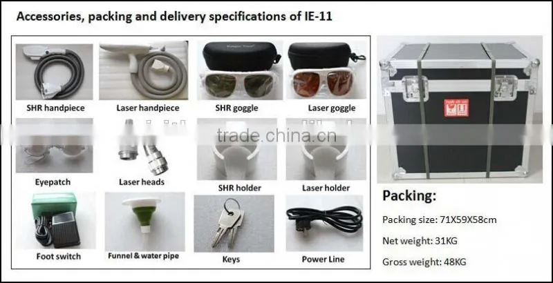2 in 1 SHR hair removal, Laser tattoo removal machine Elite