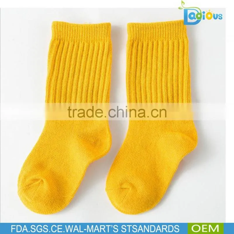 New design hot sale eco hosiery baby socks cartoon fox animal knee high socks