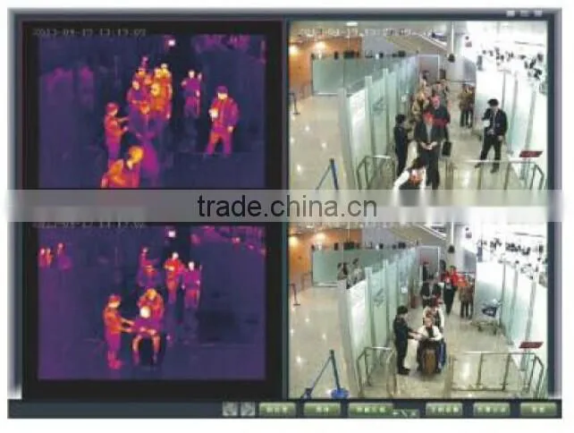 Bus station Walk Though Infrared Full Body Temperature Screening System against Ebola Virus