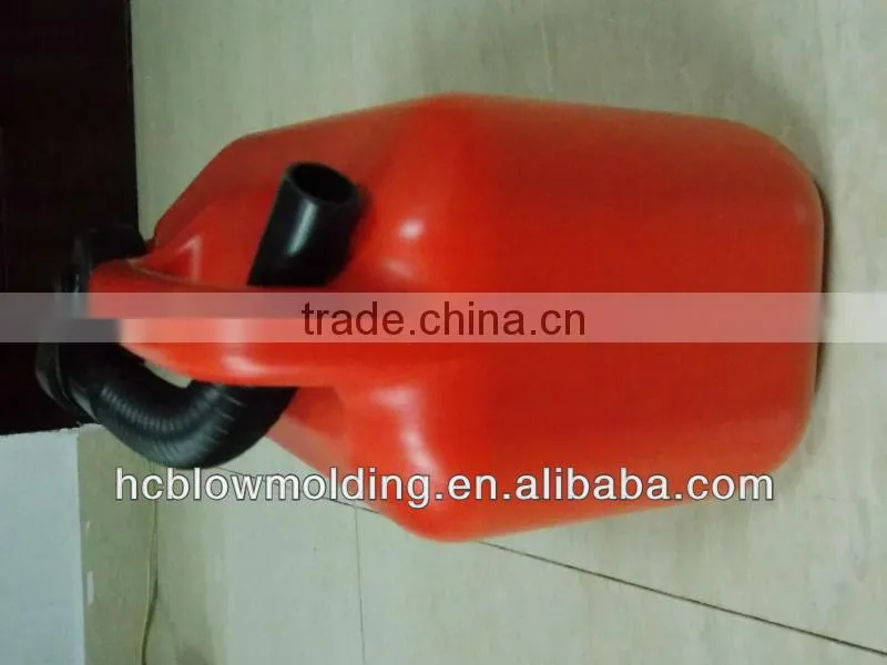 OEM blow molding plastic HDPE Fuel jerry cans with spout gasoline can, fuel can