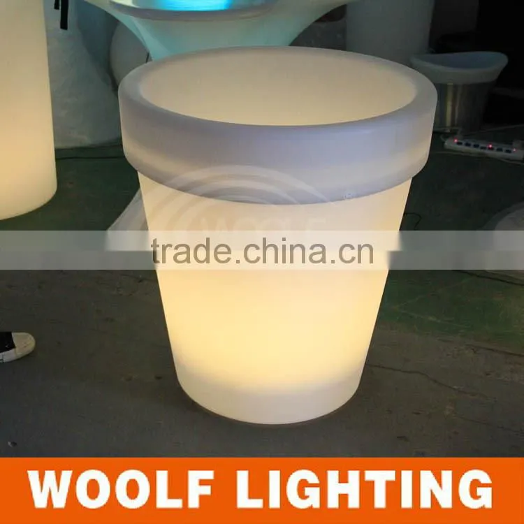 waterproof housing decorative led small flower pot