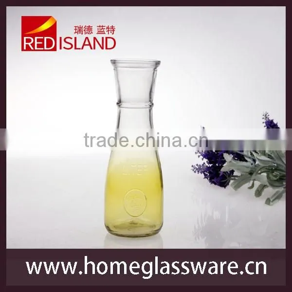380ml colored glass bottle for juice&milk