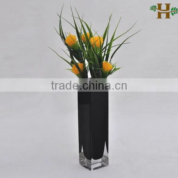 Little squared stained glass vases wholesale