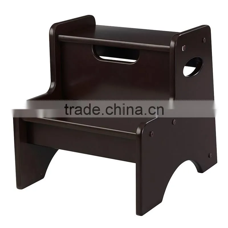 Wood Potty Step Stool Kids toilet step stool with handrail
