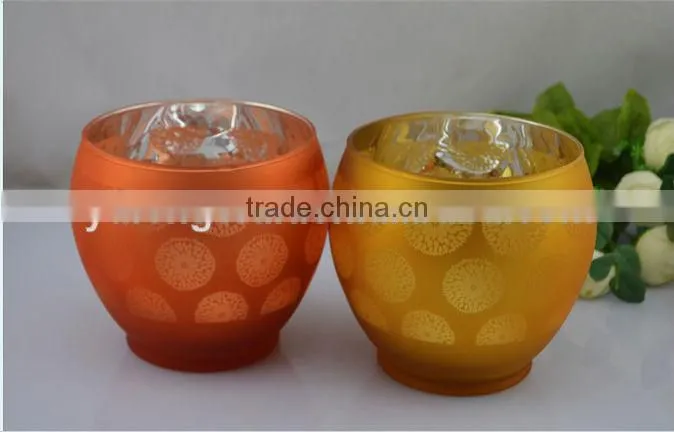 new silver glass candle jar with wax wholesale