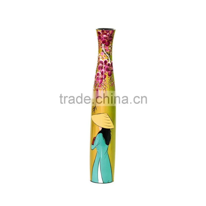 Handmade high quality Vietnam lacquer vase
