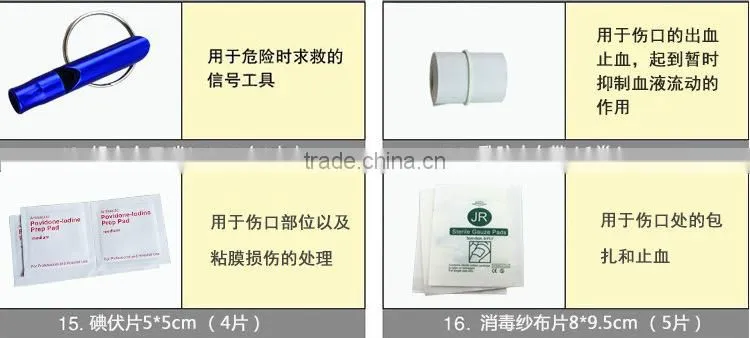 Emergency kit for emergency medical emergency kit for emergency package of outdoor travel package for emergency medical bag