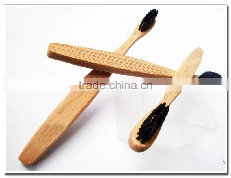 Natural bamboo toothbrush with customise color bristle