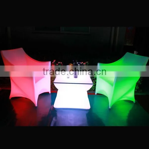 inflatable sofa with led light/garden led sofa