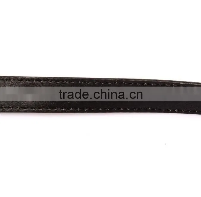 Wholesale rivet decorated D pattern buckle sex women lady thin PU waist belt