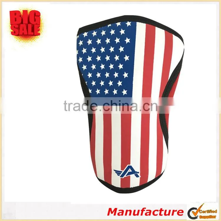2017 latest design! 7mm neoprene knee sleeve sports support