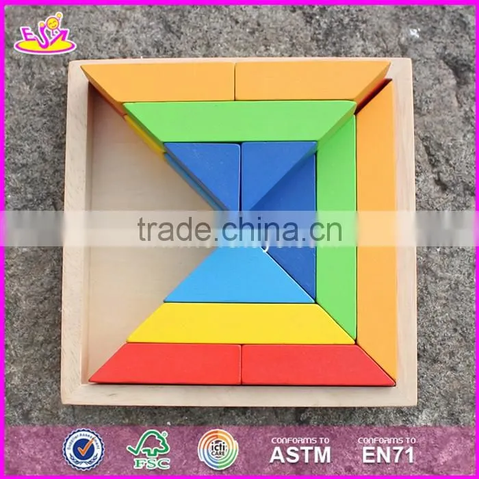 2017 New design best educational building blocks wooden construction toys for kids W13A131