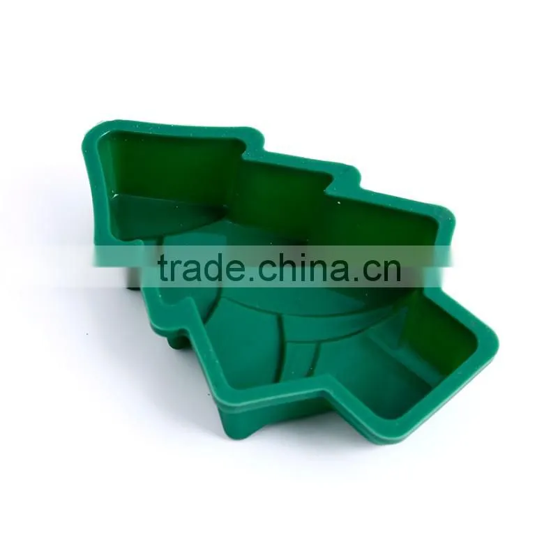 CBU06 Christmas tree style silicone cake mould