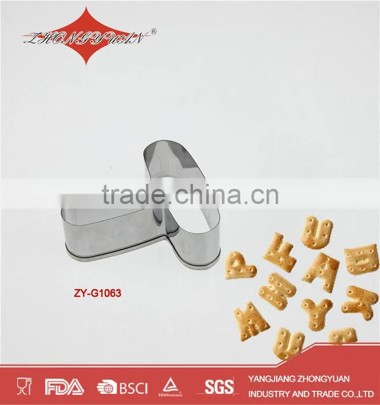 High quality flower shape stainless steel cookie cutter