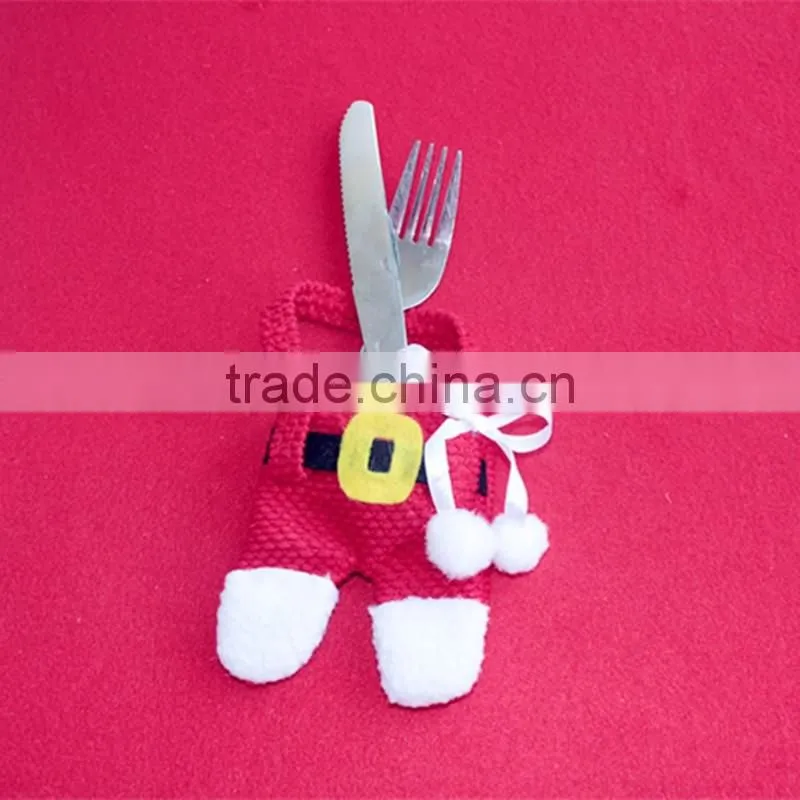 New Products Movable Christmas Gift Cheap Tableware Knife Fork Bag Christmas Decoration