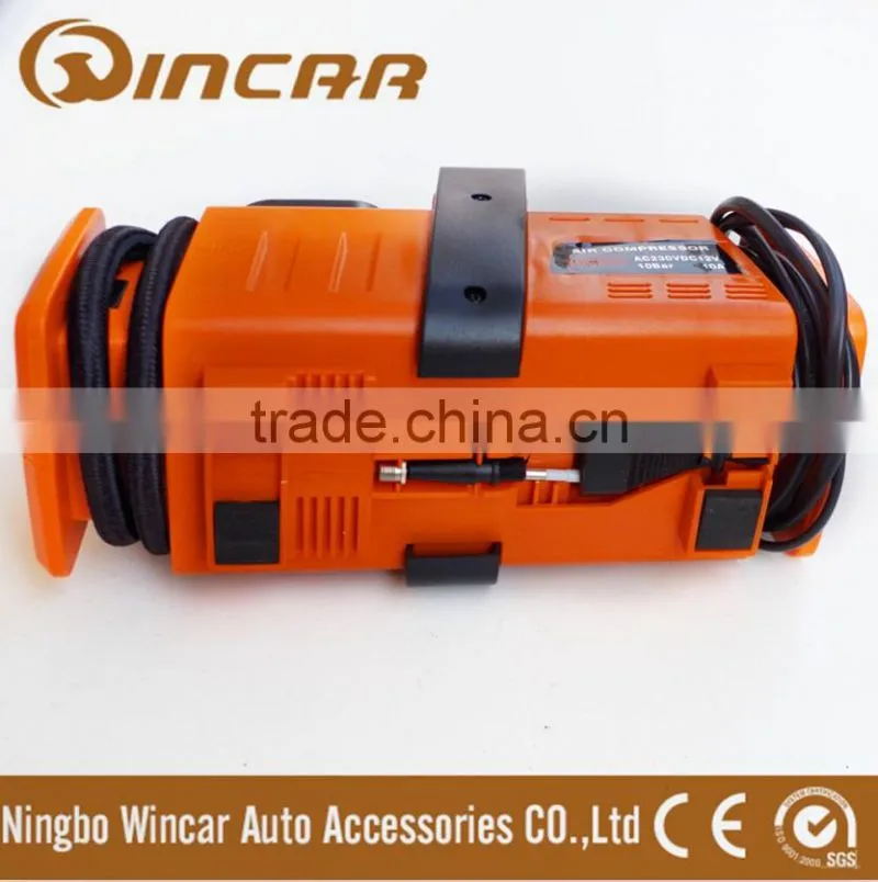 AC230V DC12V 10 bar plastic air compressor tire inflators