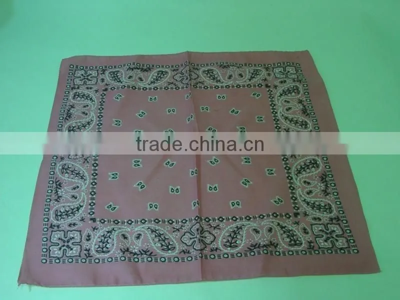 Hot selling screen printing leaf bandanas in black and white