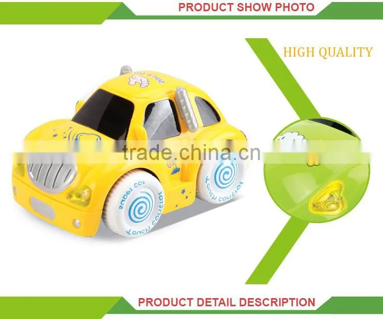 Newest product cartoon touch battery operated mini toy cars