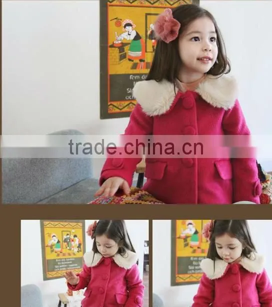 Cute Korea style coat Kids wholesale winter clothing
