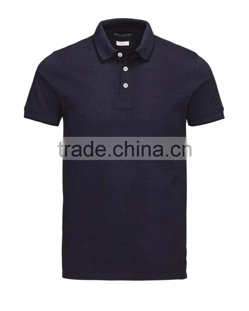 100% cotton men polo shirt custom, plain polo t-shirt cheap wholesale