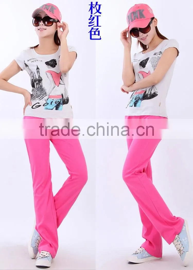 2015 New arrival Custom Dry Fit Sweat Pants Womens Wholesale Yoga Pants