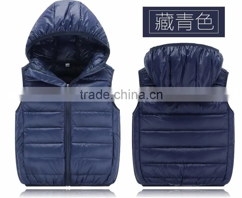 personalize children wear,oem fahion casual kids winter waistcoat