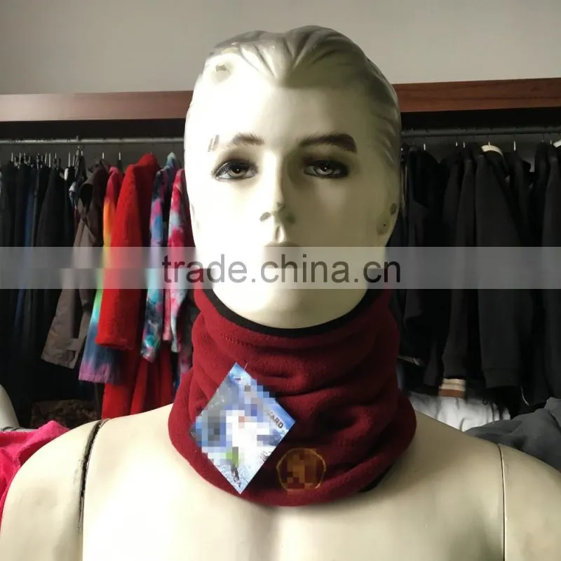polyester polar fleece winter beanie hat and scarf wholesale
