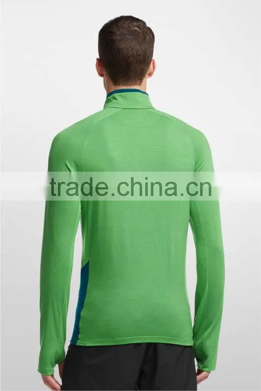 Factory Wholesale Plain Fitted T-Shirts Half-Zip Round Neck Sweatshirt