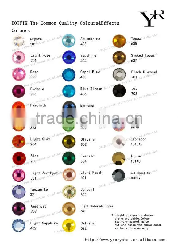 Shining hot fix Crystal Blue Hot Fix Rhinestone For Garment Accessories