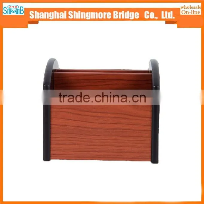 alibaba china shcool apparatus supplier hot wholesale high standard MDF wooden pen holder for office
