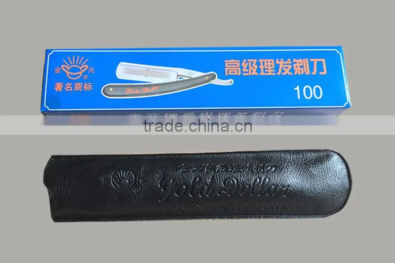 "GOLDOLLAR 100" stainless steel barber straight razor straight razor