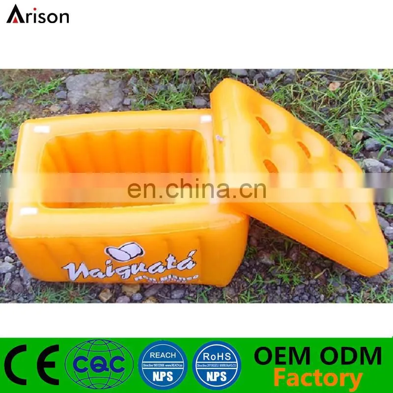 Inflatable ice bucket beer cooler inflatable float ice cooler for water cooler