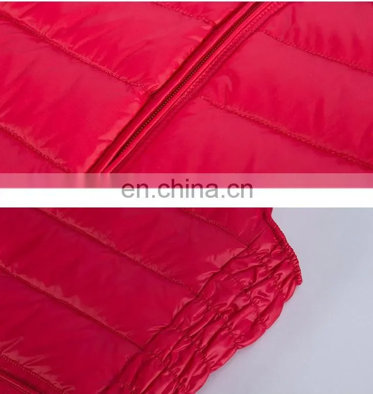 Sleeveless Down Vest Filled Jacket For Women
