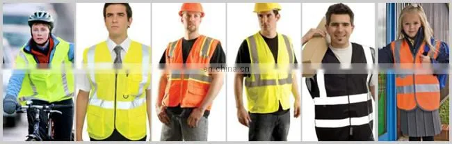 Reflective safety vest,safety vest with pockets,mesh safety vest