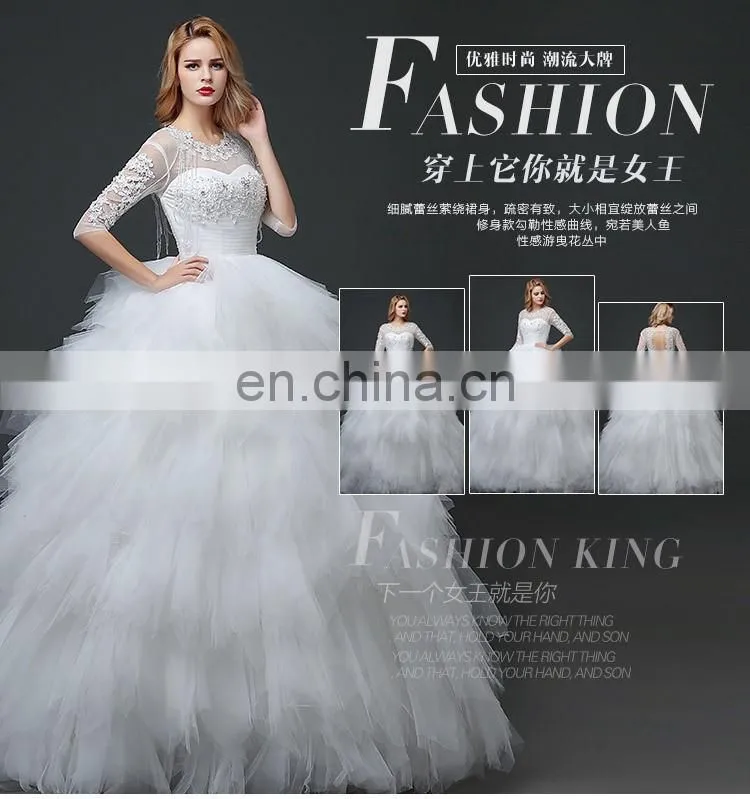 HS1619 2017 Luxury Applique Princess Bridal Gown Corset Organza Cathedral Church Ball Gown Wedding Dresses Cheap