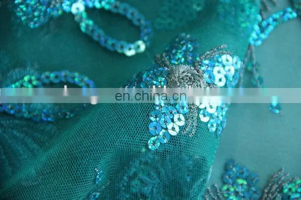 Mesh Plain Embroidery with Spangle