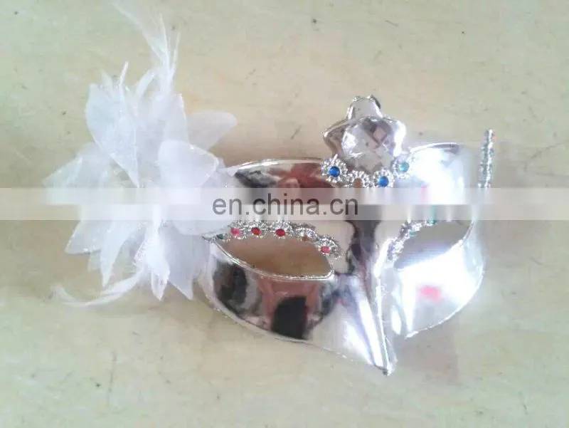 new arrival carnival plastic silver party eye mask