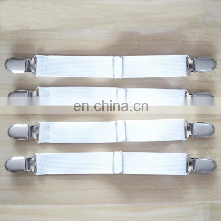 Fashion hot sale Set 4 Adjustable Mattress Pad Cover holders Bed Sheet Cover Straps holders