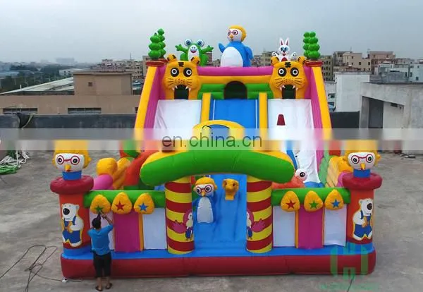 PororoThemed Amusing Kids inflatable outdoor playground rentals on sale
