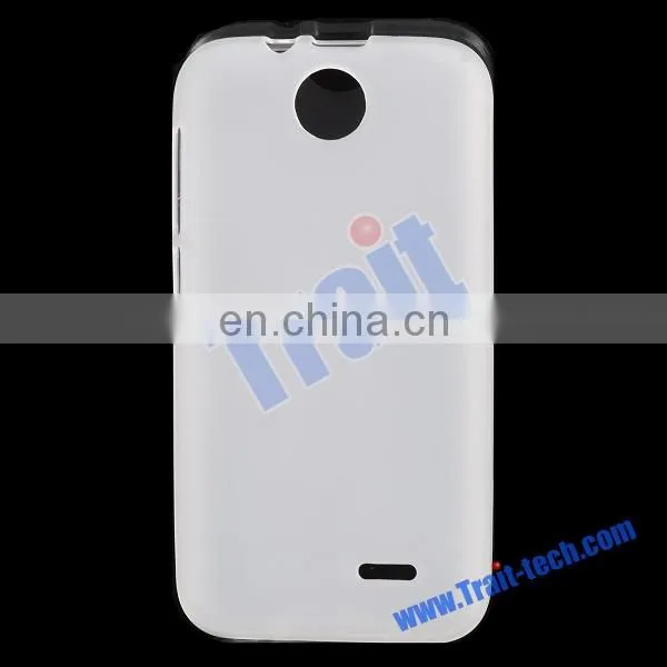 Large Stock New Arrived Smooth Flexible Gel TPU Back Case for HTC Desire 310