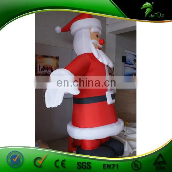 High quality Inflatable Santa For Christmas , Giant Inflatable Standing Christmas Father for Decoration