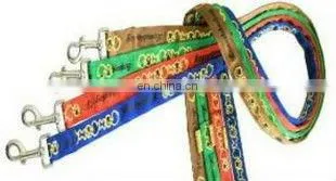 nylon crochet dog leash with harness