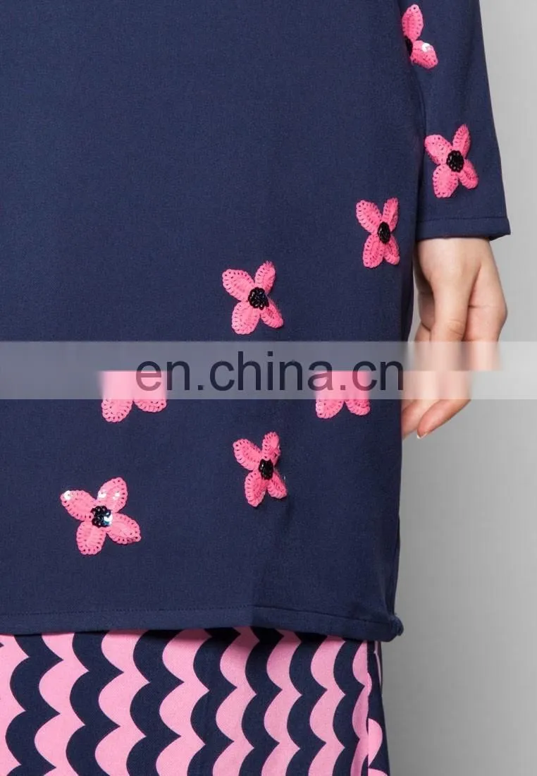Latest design women baju kurung islamic clothing wholesale