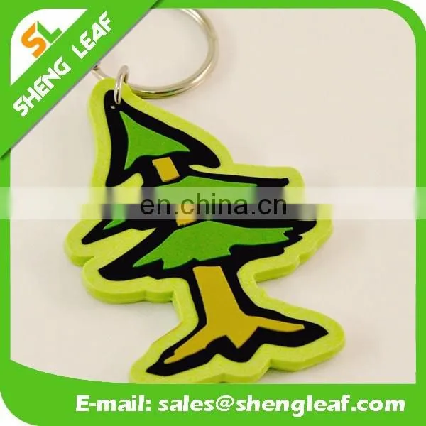 Custom cap shaped 3D logo soft pvc rubber keychain