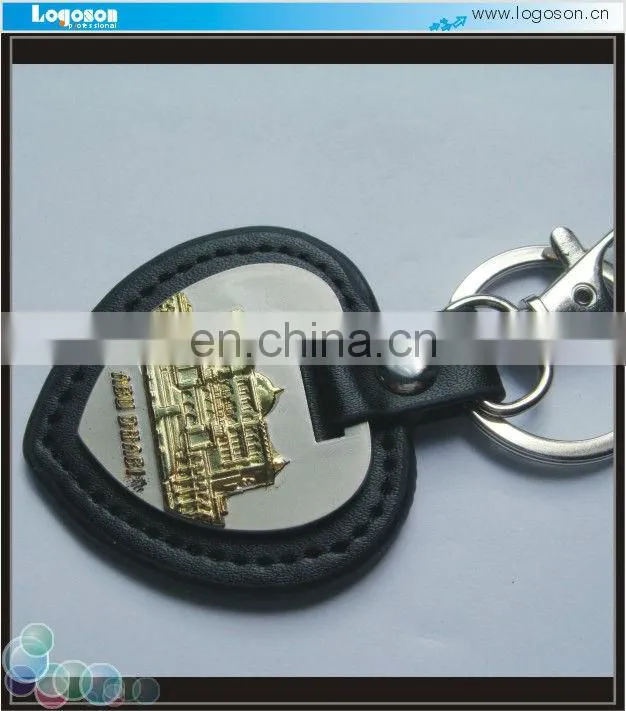New design handmade keychain red leather key rings